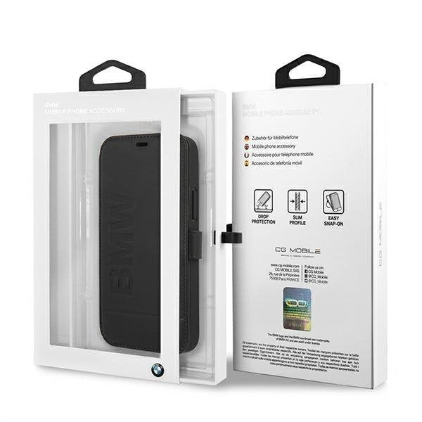 Калъф за телефон BMW Signature iPhone 12 Mini черен