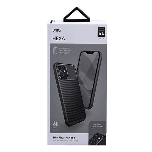 Калъф за телефон UNIQ Hexa Apple iPhone 12 mini син/черен