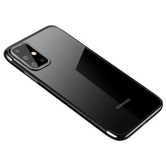 Калъф Clear Color Case, за Samsung Galaxy A72 4G, черен