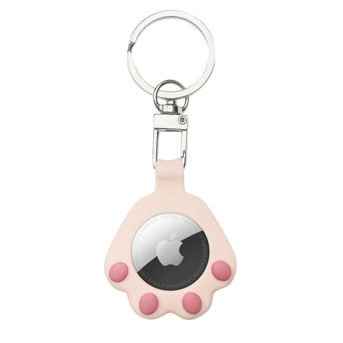 Калъф Cat Paw Silicone, за AirTag, розов