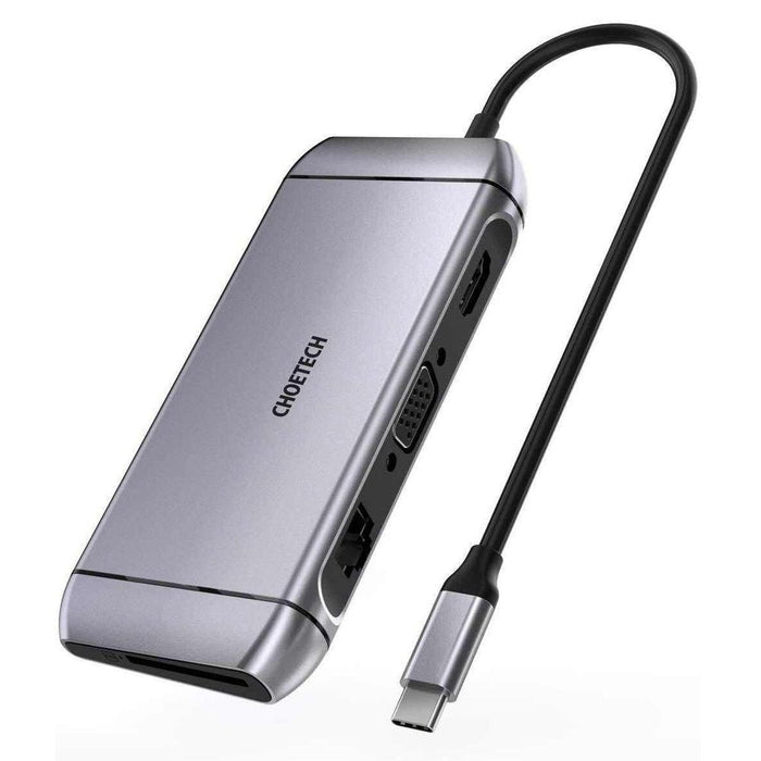 Хъб Choetech HUB - M15 9в1 USB - C 3x USB 3.2 Gen 1 SD