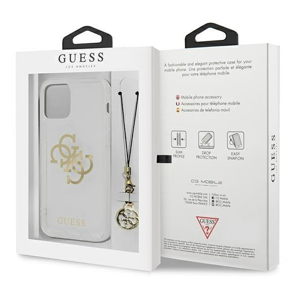 Калъф Guess GUHCP13SKS4GGO 4G златен Charms