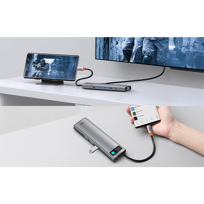 Хъб адаптер 11в1 Baseus Metal Gleam Series USB