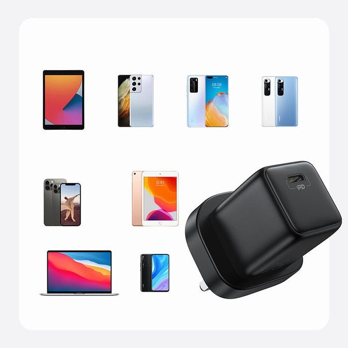 Мини зарядно устройство Joyroom PD 25W EU стандарт Черен