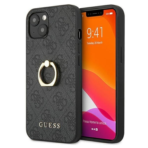 Калъф Guess GUHCP13S4GMRGR 4G with ring stand за
