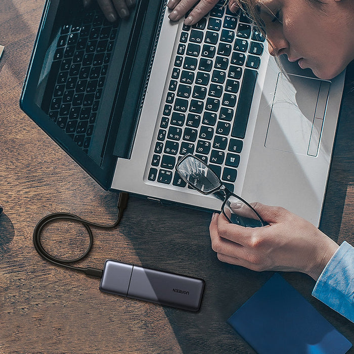 Хъб - адаптер Ugreen M.2 NVMe/M.2 SATA SSD/USB