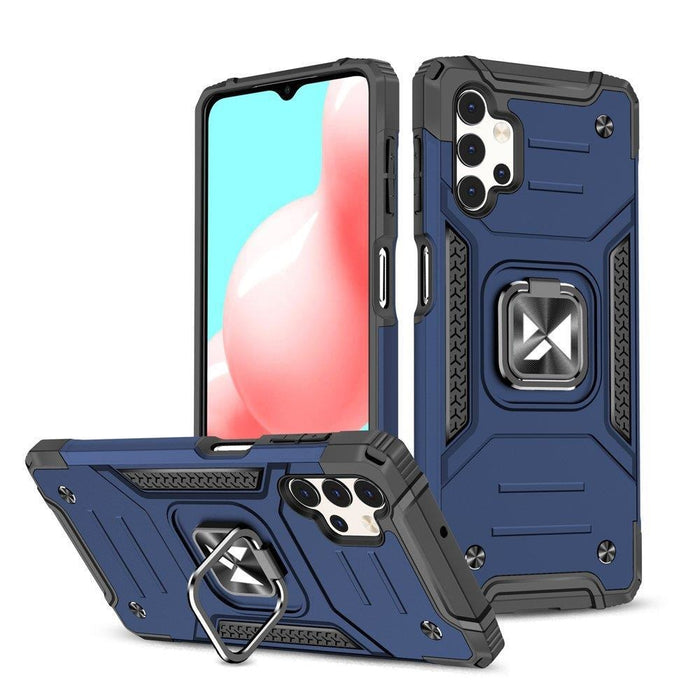 Хибриден кейс Wozinsky Ring Armor с магнитен държач за Samsung Galaxy A13 5G, Син