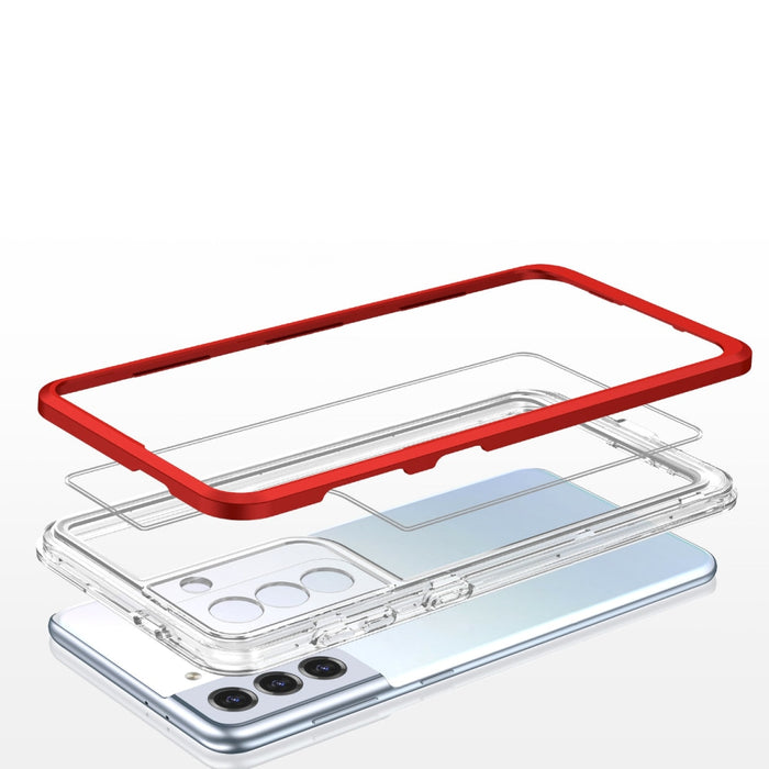 Прозрачен кейс 3в1 за Samsung Galaxy S21 5G