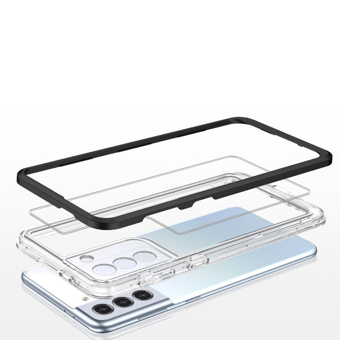 Прозрачен кейс 3в1 за Samsung Galaxy S21