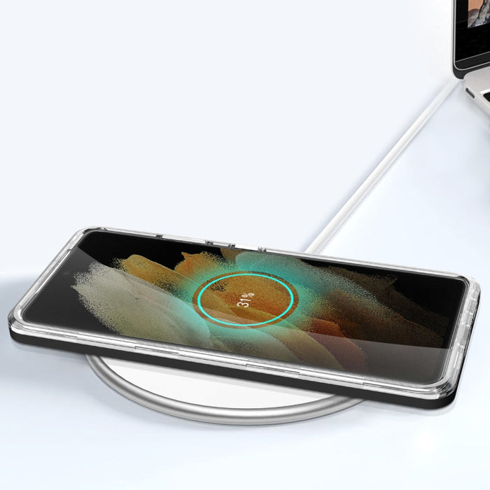 Прозрачен кейс 3в1 за Samsung Galaxy S21