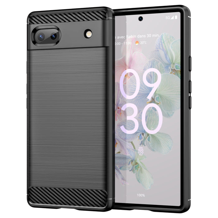 Кейс Carbon Case Flexible за Google Pixel 6a, Черен
