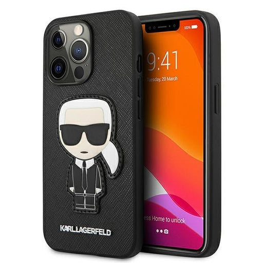 Калъф Karl Lagerfeld Pu Saffiano за Iphone 13 Pro Max Черен