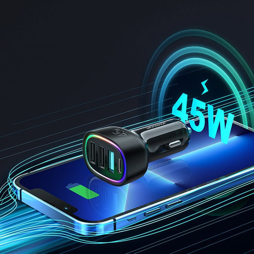 Зарядно за кола Joyroom 4х45W Черен