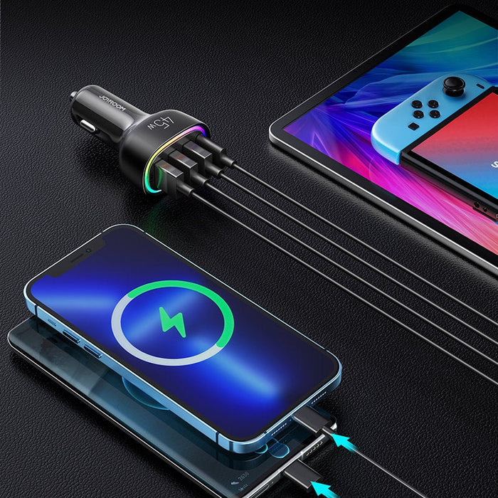 Зарядно за кола Joyroom 4х45W Черен