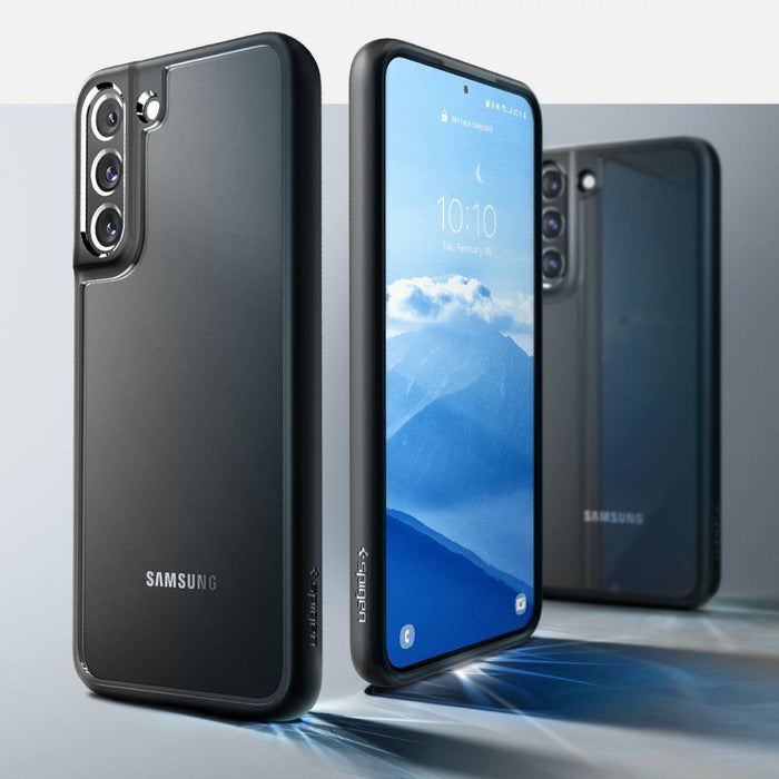 Кейс Spigen Ultra Hybrid за Samsung Galaxy S22 Черен мат