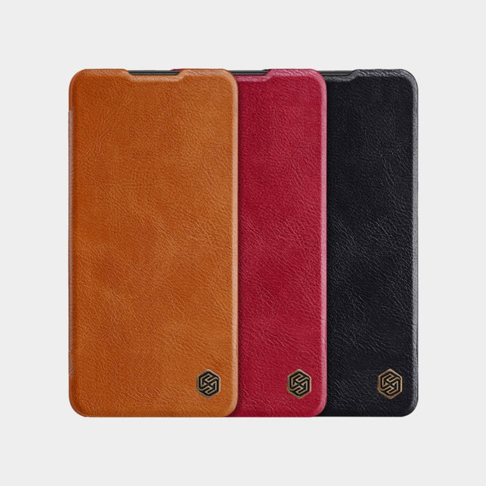 Кожен калъф Nillkin Qin за OnePlus 10 Pro черен