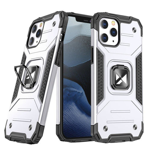 Кейс Wozinsky Ring Armor за iPhone 14 Pro Max сребрист