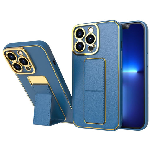 Кейс New Kickstand за iPhone 13 Pro със стойка син