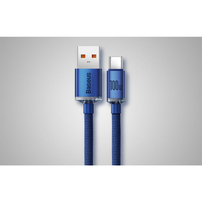 Кабел за зареждане USB към USB - C Baseus Crystal Shinе 100W