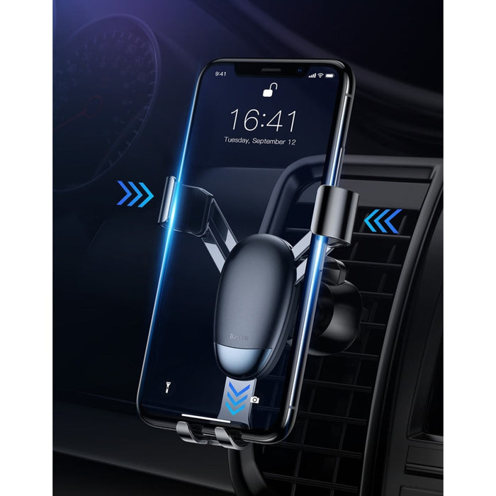 Алуминиева стойка за телефон за решетка на кола Baseus