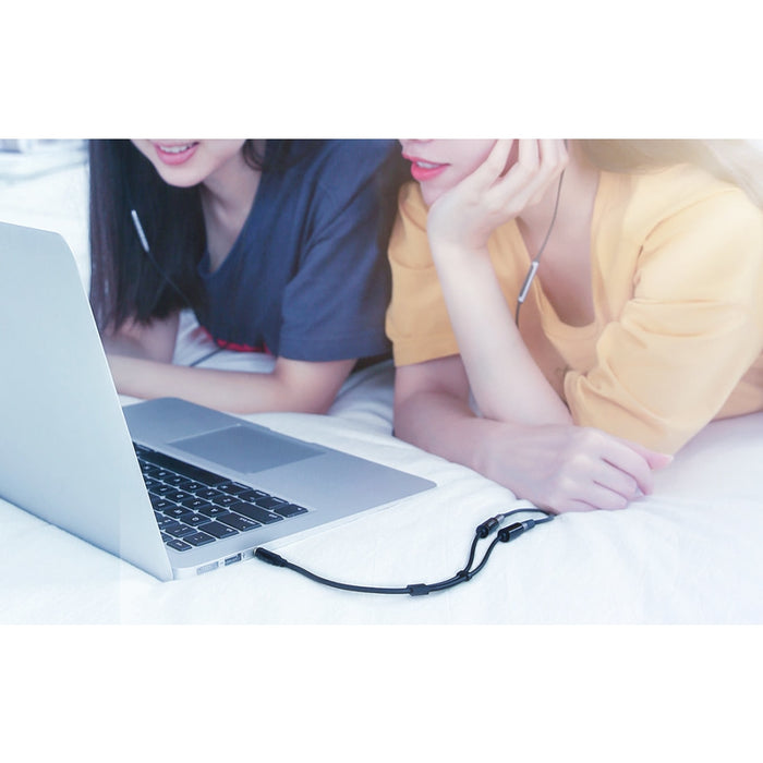 AUX аудио сплитер UGREEN AV123 3.5mm жак 25cm