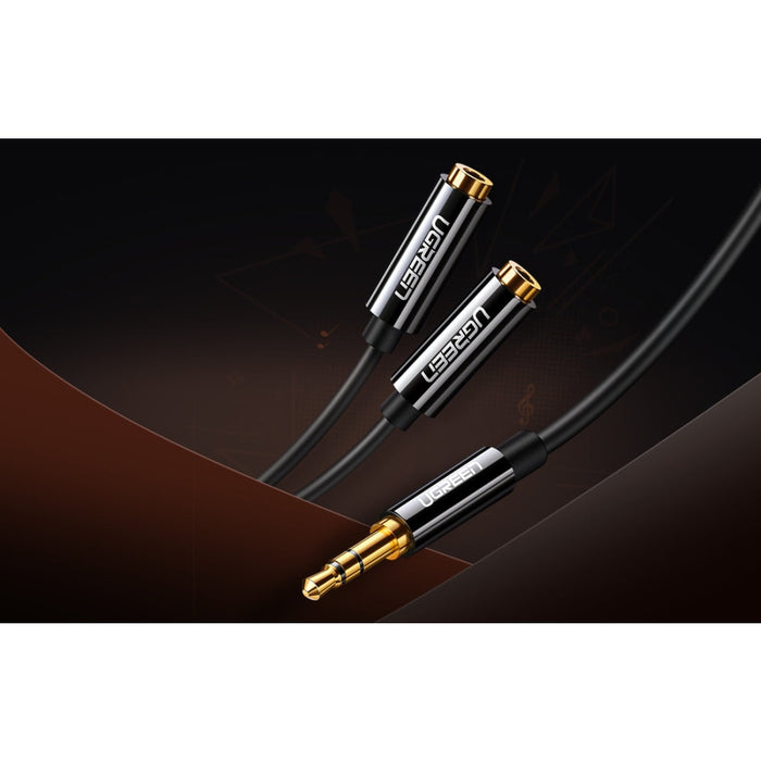 AUX аудио сплитер UGREEN AV123 3.5mm жак 25cm