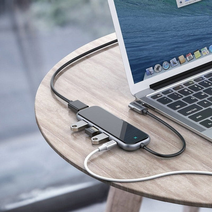 Baseus Хъб Адаптер 5в1 от USB-C към 3xUSB 3.0+HDMI+USB-C PD