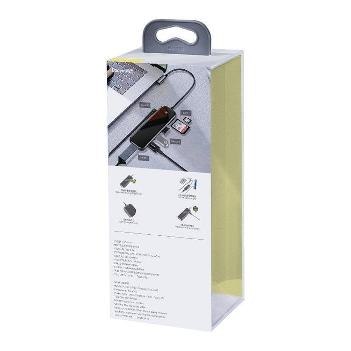 Baseus Хъб Адаптер 6в1 от USB-C към 3xUSB 3.0+HDMI+USB-C