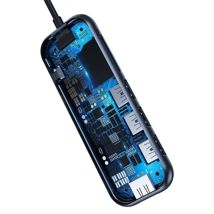Baseus Хъб Адаптер 6в1 от USB-C към 3xUSB 3.0+HDMI+USB-C