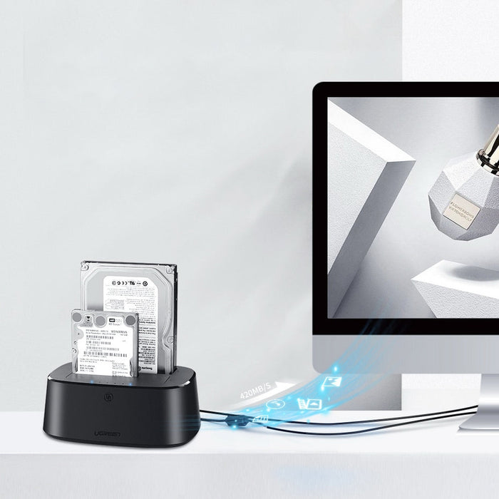 Докинг станция UGREEN CM198 за HDD / SSD 2.5/ 3.5 USB 3.0