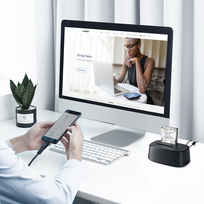 Докинг станция UGREEN CM198 за HDD / SSD 2.5/ 3.5 USB 3.0