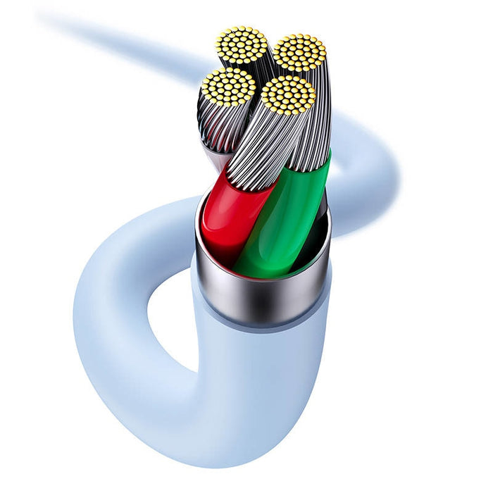 Кабел за зареждане USB към Lightning Baseus Jelly 2.4A 1.2m