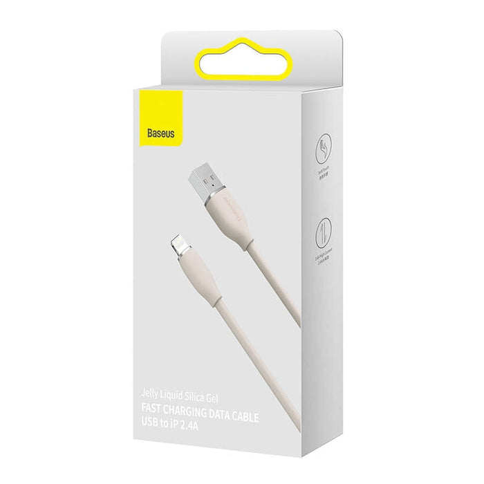 Кабел за зареждане USB към Lightning Baseus Jelly 2.4A 1.2m