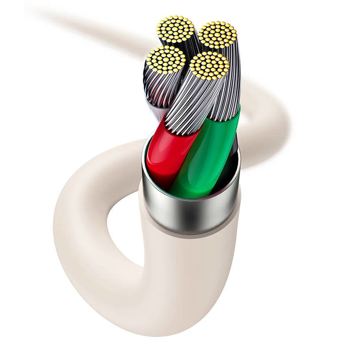 Кабел за зареждане USB към Lightning Baseus Jelly 2.4A 1.2m