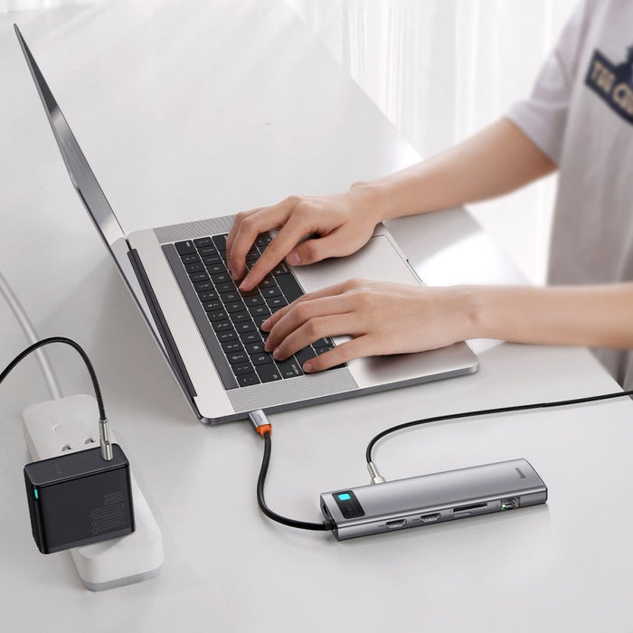 Хъб адаптер 11в1 Baseus Metal Gleam Series USB