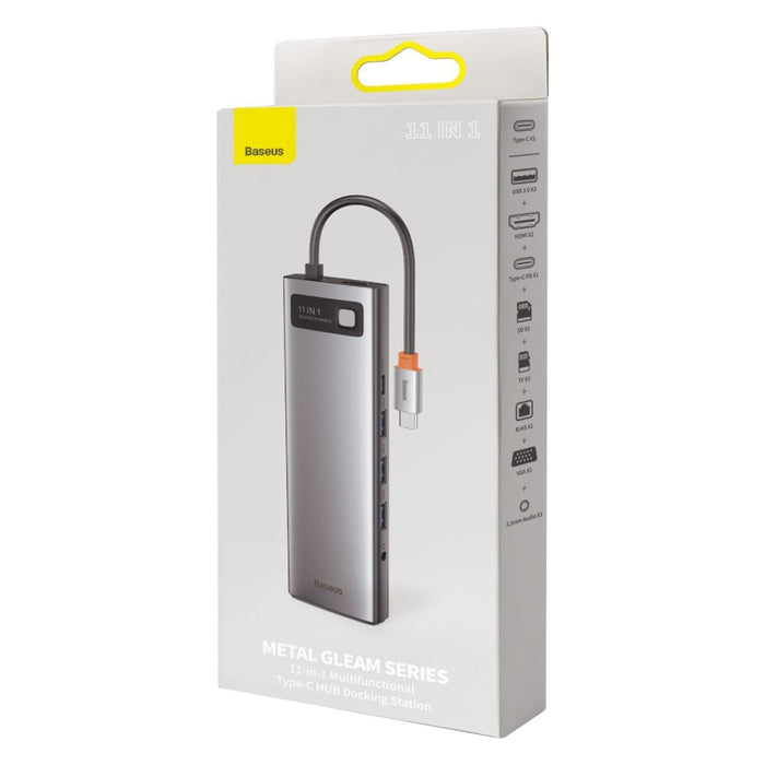 Хъб адаптер 11в1 Baseus Metal Gleam Series USB