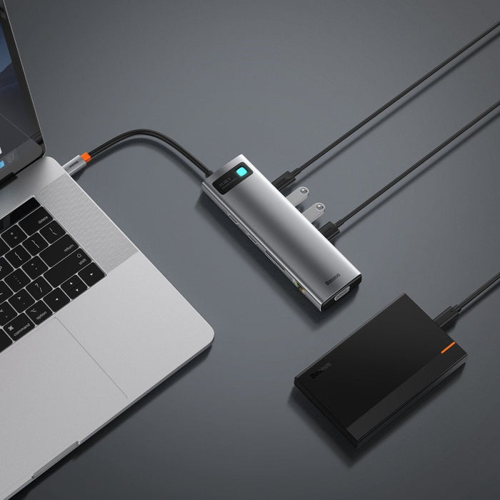Хъб адаптер 11в1 Baseus Metal Gleam Series USB