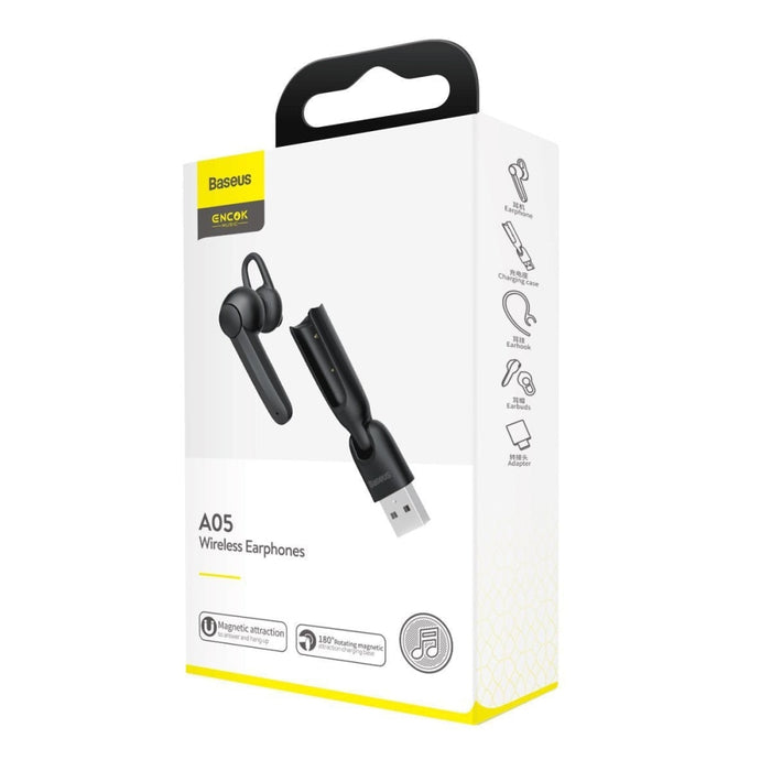 Handsfree Bluetooth 5.0 слушалка Baseus A05 USB