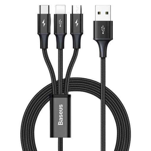 Кабел 3в1 Baseus Rapid Series USB към micro USB / USB-C /
