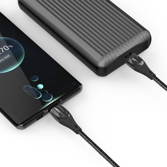 Кабел за зареждане USB-C към USB-C BlitzWolf BW-FC1 96W 5A