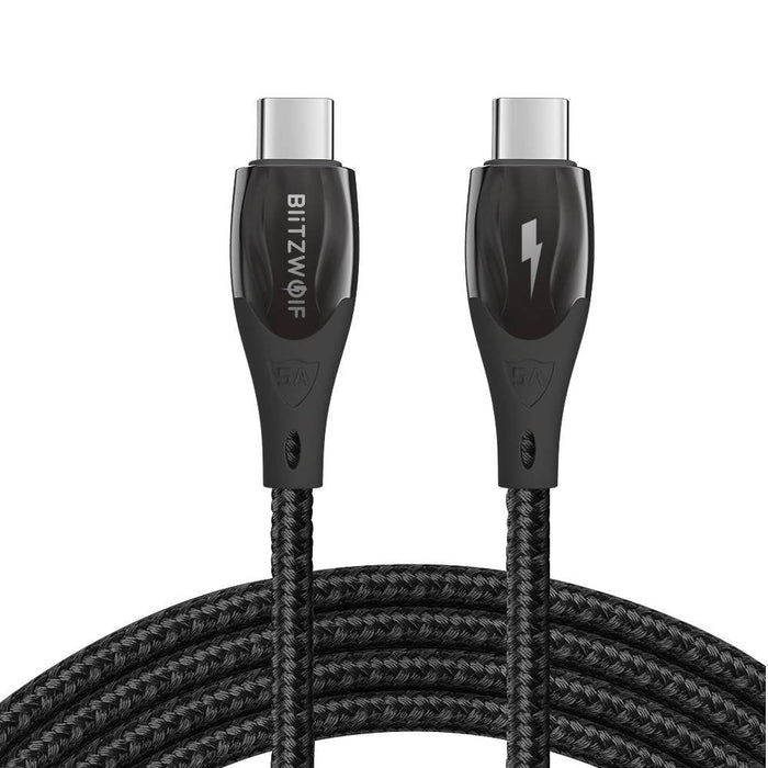 Кабел за зареждане USB-C към USB-C BlitzWolf BW-FC1 96W 5A