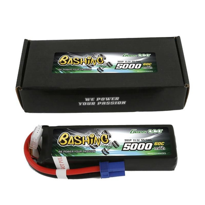 LiPo Батерия Gens Ace Bashing 5000mAh 11.1V 3S1P 60C EC5