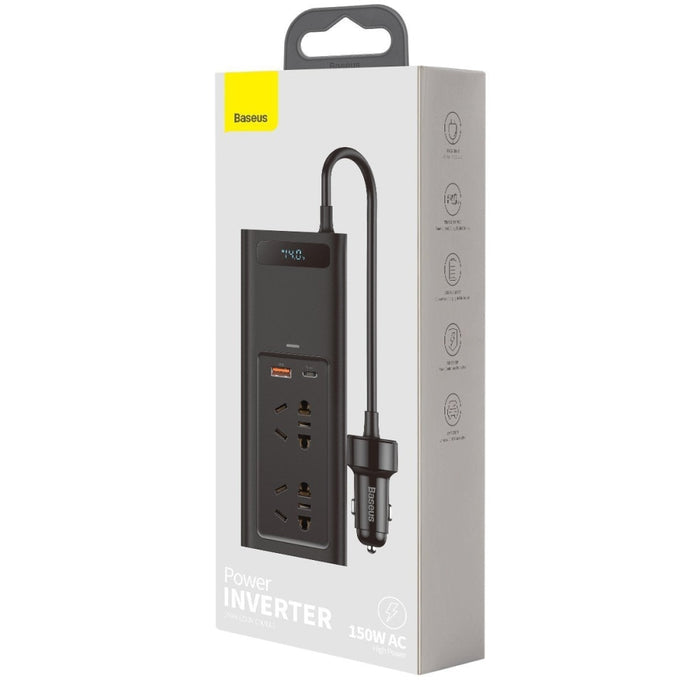 Инвертор за кола Baseus 150W 220V CN/EU