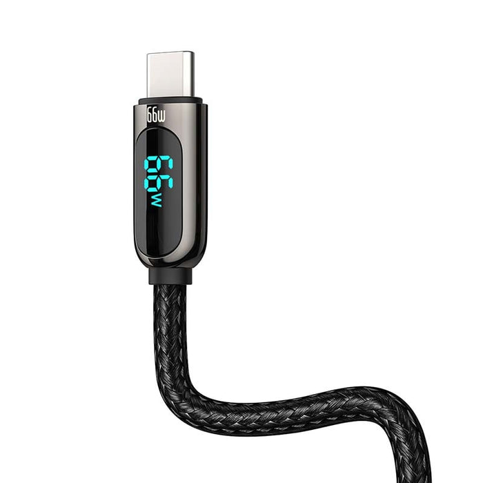 Кабел за зареждане с дисплей USB към USB - C Baseus 66W