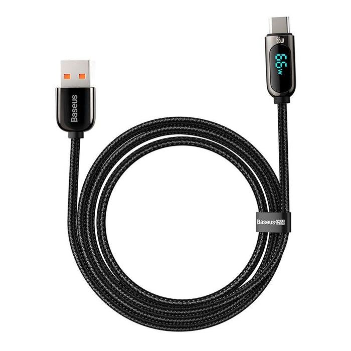 Кабел за зареждане с дисплей USB към USB - C Baseus 66W