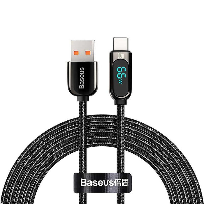 Кабел за зареждане с дисплей USB към USB - C Baseus 66W