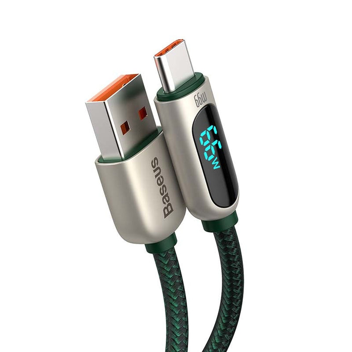 Кабел за зареждане с дисплей USB към USB - C Baseus 66W