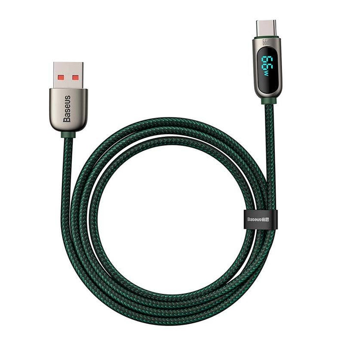 Кабел за зареждане с дисплей USB към USB - C Baseus 66W