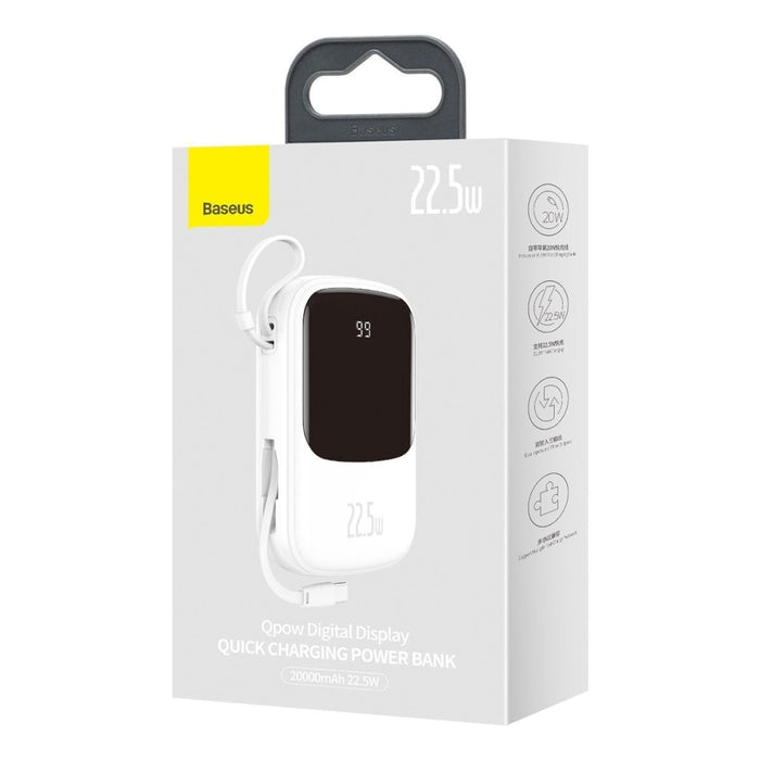 Преносима батерия Baseus Qpow 20000mAh IP USB USB-C 22.5W с