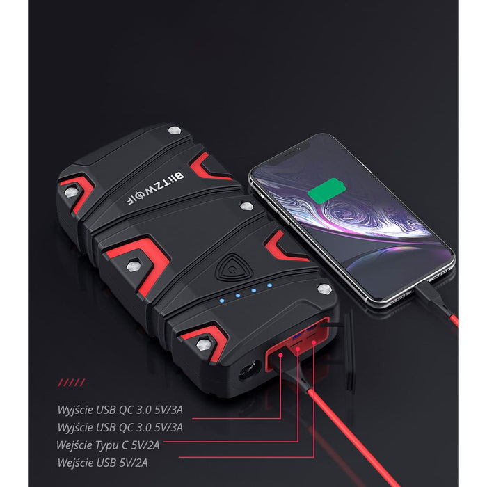 Преносима батерия Jump Starter BlitzWolf BW-JS1 12000mAh